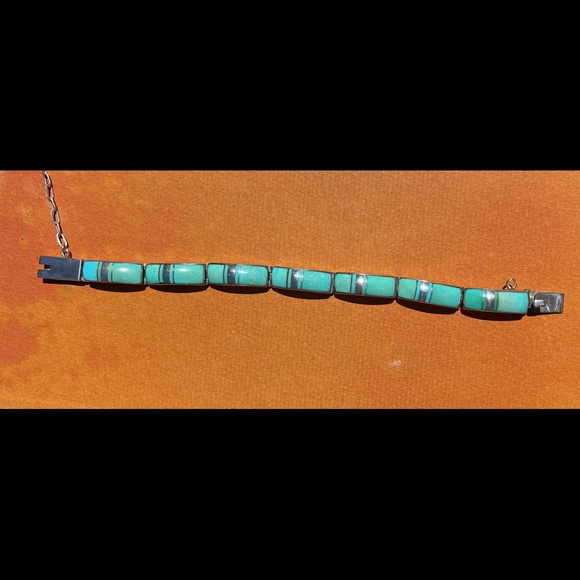 Hand made turquoise bracelet - Picture 5 of 5